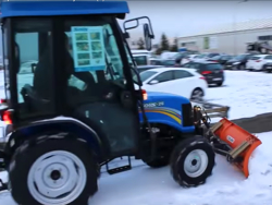 snowplough with plate for tractor lns 170 a