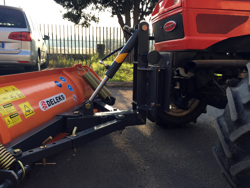 snowplough with plate for tractor lns 190 a