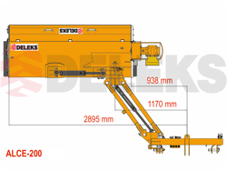 sideshift flail mower heavy offset side mulcher for tractors alce 200