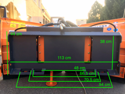 snowplough for up to 3 0 ton skid steer loaders lnv 200 m