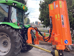 sideshift flail mower heavy offset side mulcher for tractors alce 200