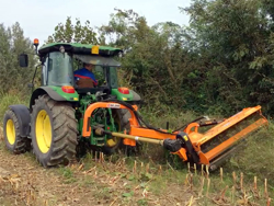 sideshift flail mower heavy offset side mulcher for tractors alce 220