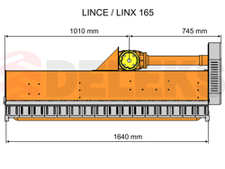 adjustable sideshift mower multipurpose mulcher with hammers lince sp165
