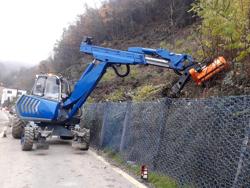 forestry mulcher of 80cm for mini excavators hydraulic shredder mod arh 80