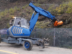 forestry mulcher of 80cm for mini excavators hydraulic shredder mod arh 80