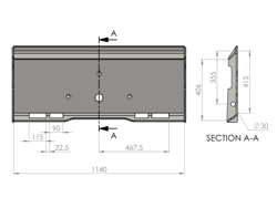 snow plow for up to 3 0 ton skid steer loaders ln 200 m
