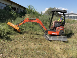 forestry mulcher of 80cm for mini excavators hydraulic shredder mod ars 80