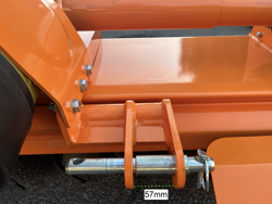 medium heavy rotavator tiller for tractor working width 125cm manuall sideshift mod dfm 125