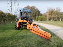 sideshift flail mower heavy offset side mulcher for tractors dragon 200