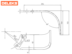 heavy rotavator tiller for tractors working width 200cm for soil preparation mod dftr 200
