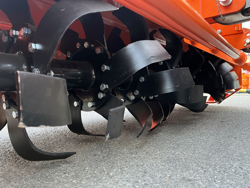 heavy rotavator tiller for tractors working width 200cm for soil preparation mod dftr 200