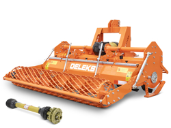 heavy rotavator tiller for tractors working width 220cm for soil preparation mod dftr 220