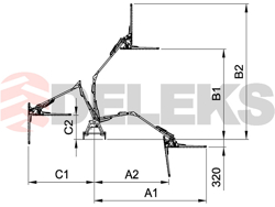 hydraulic hedge bush cutter for tractor falcow