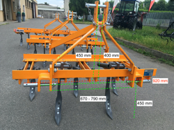 escarificador com 5 dentes 120cm mod de 120