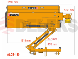 rocadora com multiplicador externo serie pesada mod alce 180