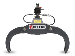 garra para troncos com rotor para miniescavadoras e guindastes florestais dk 10 gr 10