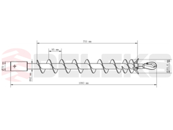 broca para perfuradora diametro 10 cm mod auguer 10