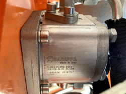 braco hidraulico com cabeca trituradora mod airone 80