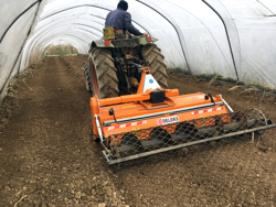 fresa enterra pedra con rolo para cultivo e preparacao da terra mod dfu 160