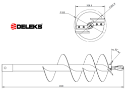 broca diametro 30 cm zhdauguer 30