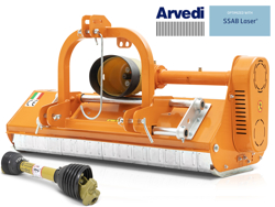 trituradora deslocavel para trator 1.65m de corte com martelos para relva e sarmentos mod lince sp165