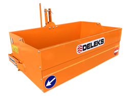 caixa de carga basculamento mecanico 140cm com alavanca para trator caixa de carga mod bucket 140