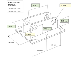 engate para miniescavadora arm