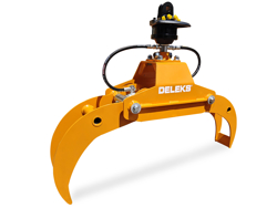 garra para troncos com rotor para miniescavadoras guindastes florestais dk 10h gr 10