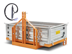 caixa basculante para transporte de mercadorias com trator mod t 1400 h