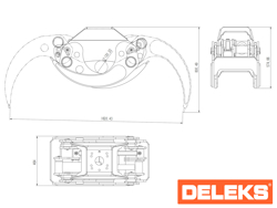 garra florestal hidraulica para miniescavadora mod dk18