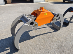 garra florestal hidraulica para miniescavadora mod dk18