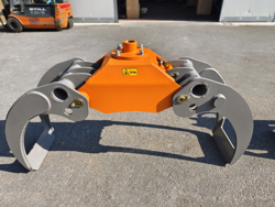 garra florestal hidraulica para miniescavadora mod dk18