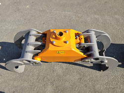 garra florestal hidraulica para miniescavadora mod dk18