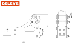 martelo hidraulico demolidor hammer 350 l