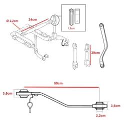 engante 3 pontos para micro tratores