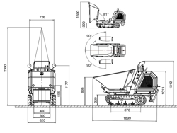 minidumper de largata mod m8000rbs