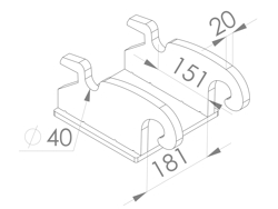 acessorio para mini escavadora cw05
