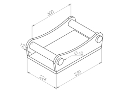 acessorio para mini escavadora s40