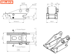 quick hitch para miniescavador s30