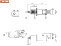 rotor hidraulico para miniescavadora mod s100auger