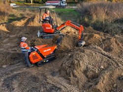 minidumper de largata mod m8000kubota
